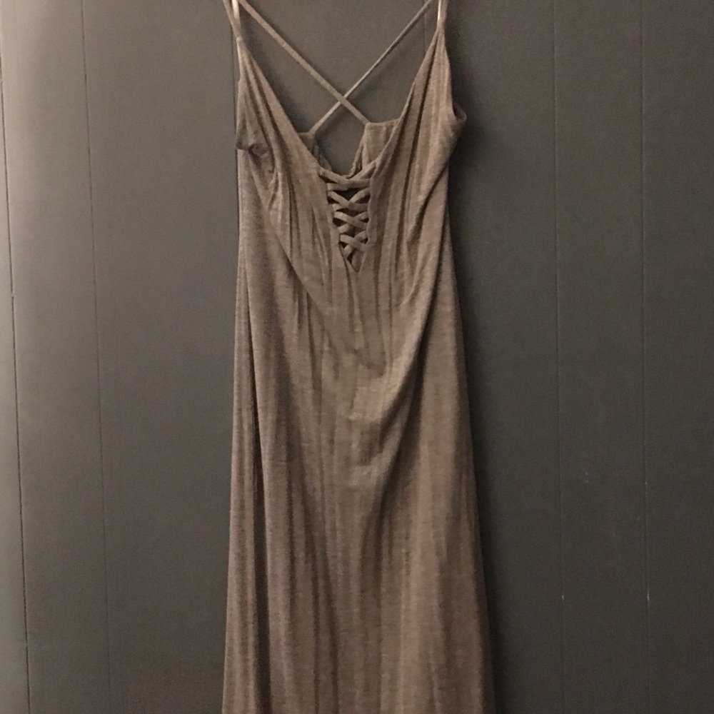 A grey dress